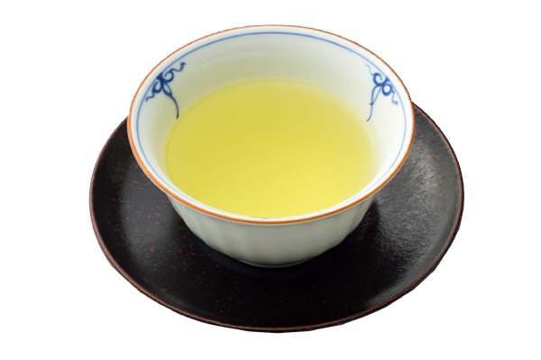 Cup of Japanese sencha green tea